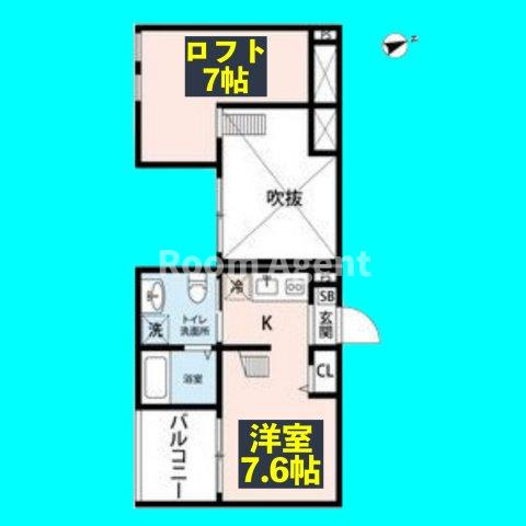 Haus　Ruhe　高畑(ハウスルーエタカバタの間取り