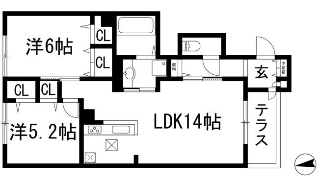 【間取り】 | グランチュイールA棟