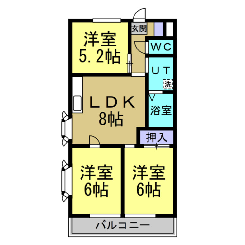 コーポアゲの間取り