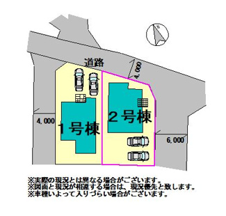 【区画図】 | 〇区画図〇
敷地面積160.80㎡　建物面積105.33㎡