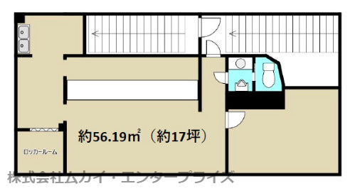 松利ビルの間取り|56.19㎡