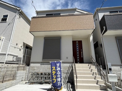 【外観】 | 神戸市垂水区青山台2丁目　新築戸建1号棟　仲介手数料無料！ | 外観もきれいです