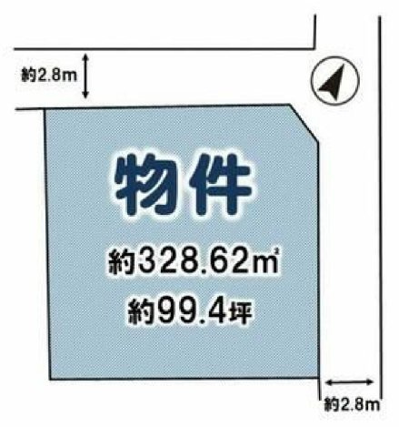 売地　栃木市薗部町の土地図