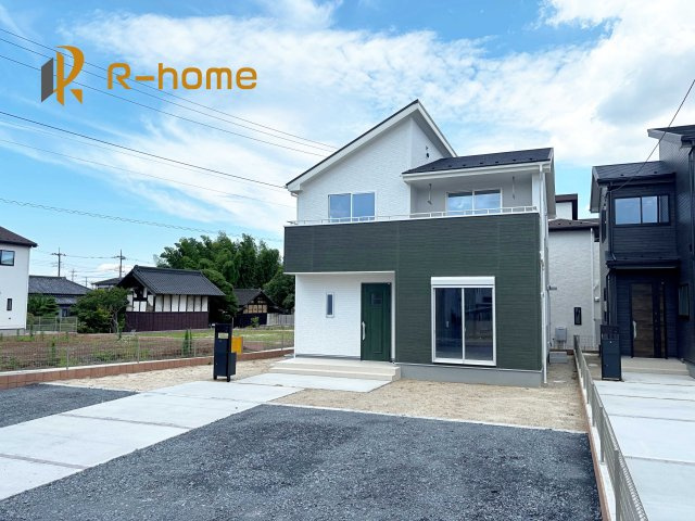 水戸市河和田3期　新築戸建て　1号棟の外観|ご予約を頂ければ、『平日』はもちろん『早朝』や『夜間』もご見学可能です♪お気軽にお申し付けください♪