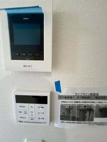 堺市北区野遠町　新築戸建て全一棟の防犯設備|モニター付きインターホン付き