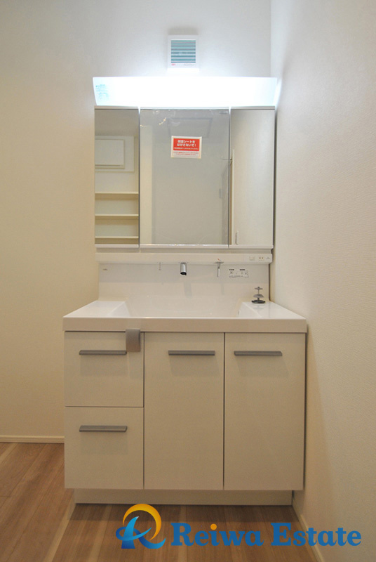 新築戸建　茅ヶ崎市茅ヶ崎の独立洗面台