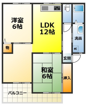 YF深阪の間取り