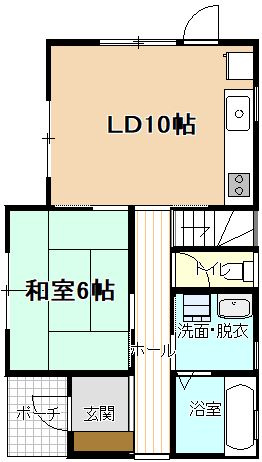 【成約特典有り】米沢市東一丁目14-1の間取り|1階間取