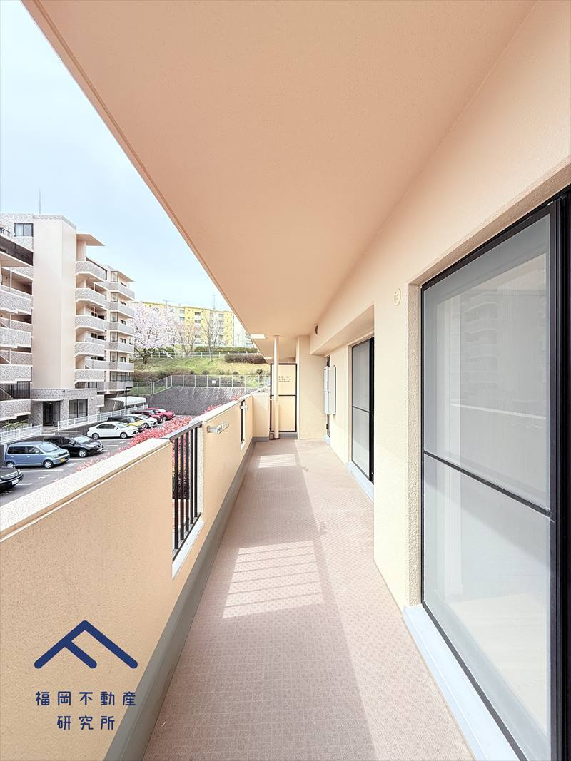 ベルヴィ香椎壱番館のバルコニー