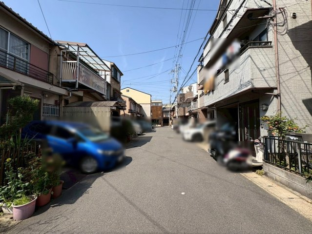 羽束師菱川町の前面道路含む現地写真
