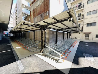 【その他共用部分】 | Quintet NAMBA | 駐輪場です