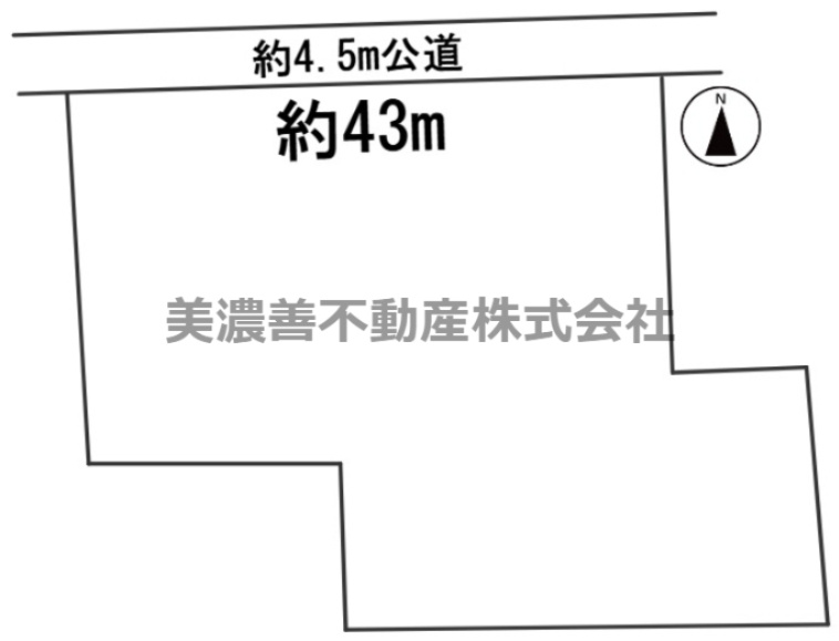 ６４８２１　関市下有知土地の区画図