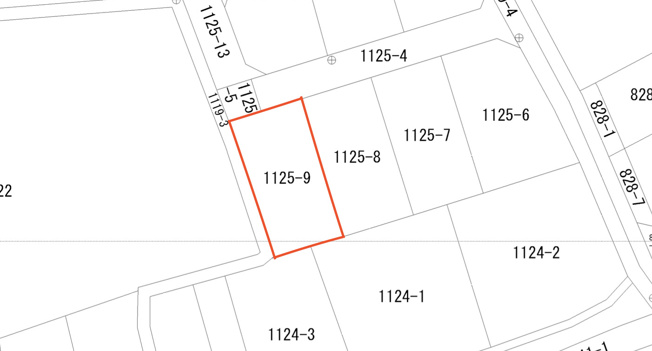 【土地図】 | 熊谷市石原　売地　全1区画　