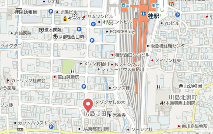 京都市西京区川島寺田町　中古戸建の地図