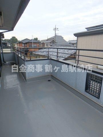 川越市かすみ野中古戸建のバルコニー