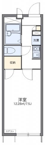 加古川市野口町水足のアパートの間取り