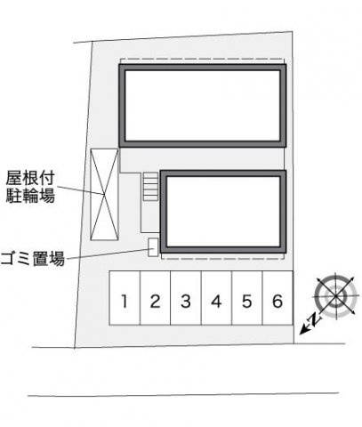レオパレスサンフレグランスの駐車場
