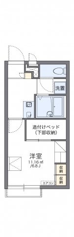 レオパレスフォレーゼ別府の間取り