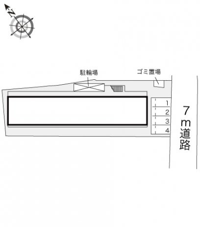 レオパレスＭ’ｓ加古川の駐車場
