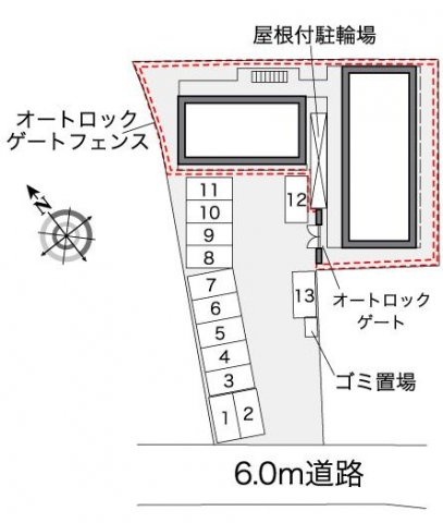 レオパレスＹｓ　ＣＯＵＲＴの駐車場