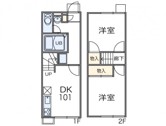 加古川市西神吉町岸のアパートの間取り|代表的な間取のため実際の間取とは異なる場合があります