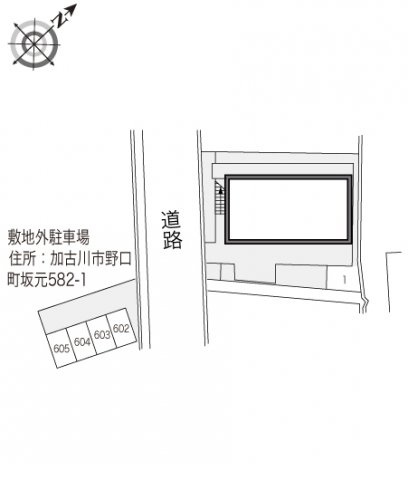 レオパレスＦＵＪＩＷＡＲＡの駐車場
