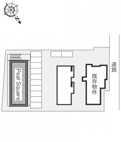 レオパレスＰｅａｌ　Ｓｑｕａｒｅの駐車場