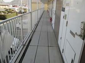 加古川市東神吉町砂部のアパートのその他共用部分|2階共用廊下