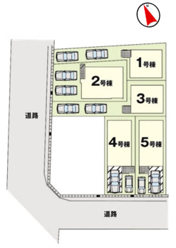天白区一本松1期の区画図