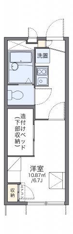 神戸市中央区野崎通３丁目のアパートの間取り