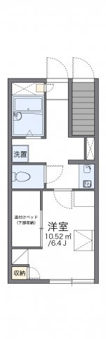 神戸市中央区熊内町５丁目のアパートの間取り