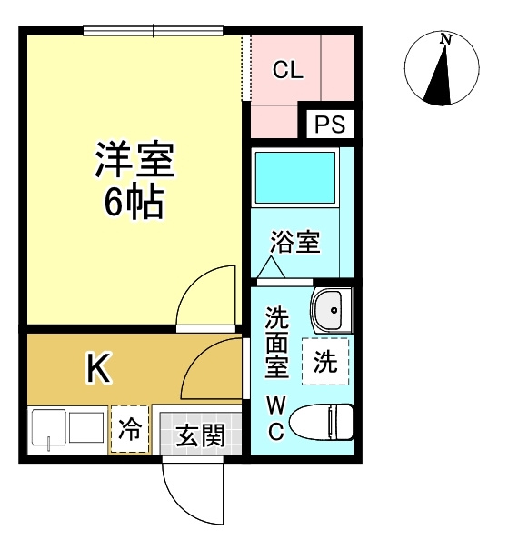 オーシャンハイツ本川越の間取り