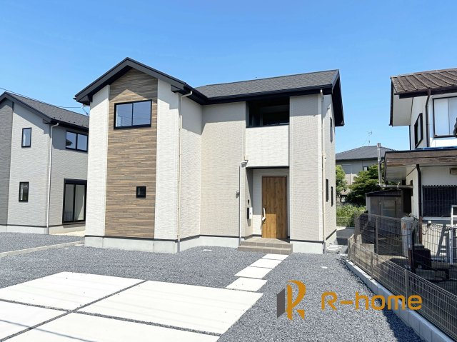 水戸市元吉田町13期　新築戸建て　2号棟の外観|ご予約を頂ければ、『平日』はもちろん『早朝』や『夜間』もご見学可能です♪お気軽にお申し付けください♪