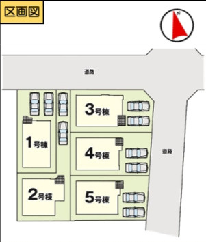 名東区大針1期の区画図