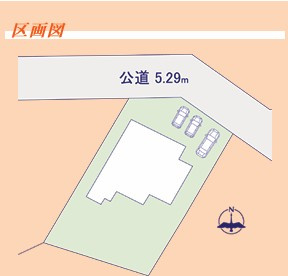 【中古】入間郡越生町上野平屋建て中古住宅の区画図