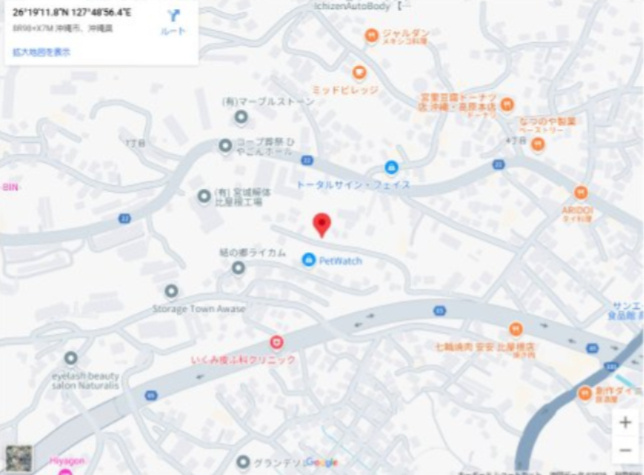 沖縄市比屋根　売土地（倉庫）