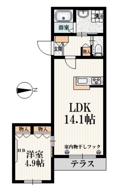 ルージュ・レーヌの間取り