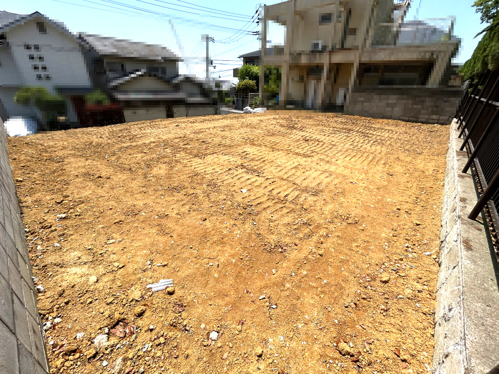 山手町土地の外観|北側には山手緑地（松風山荘旧藤井邸）があり、四季折々の風情が楽しめます