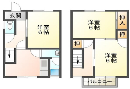 天野様二戸一の間取り