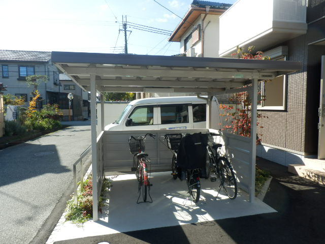 アイデールのその他共用部分|屋根付きの駐輪場です