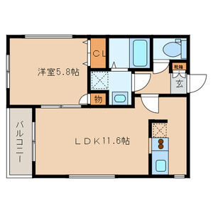 【間取り】 | クレッシェンド空港前 | 現況優先。