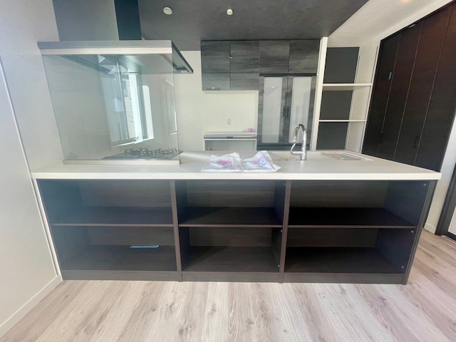 新築戸建　のその他|キッチンのLDK側には収納付き