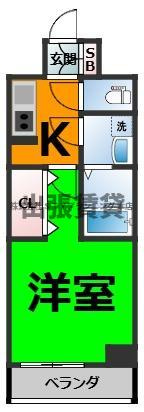 仲介手数料０円！S-RESIDENCE今池arcanaの間取り