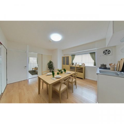 ホワイトマンションの居間・リビング|CGイメージ　家具はつきません