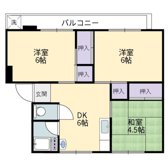 【間取り】 | コーポ桧山