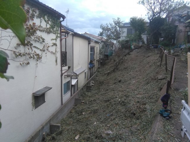 神戸市長田区大日丘　中古戸建(2軒分)の庭|お庭でゆったりと過ごせます