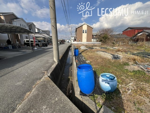 姫路市網干区福井/売土地の前面道路含む現地写真