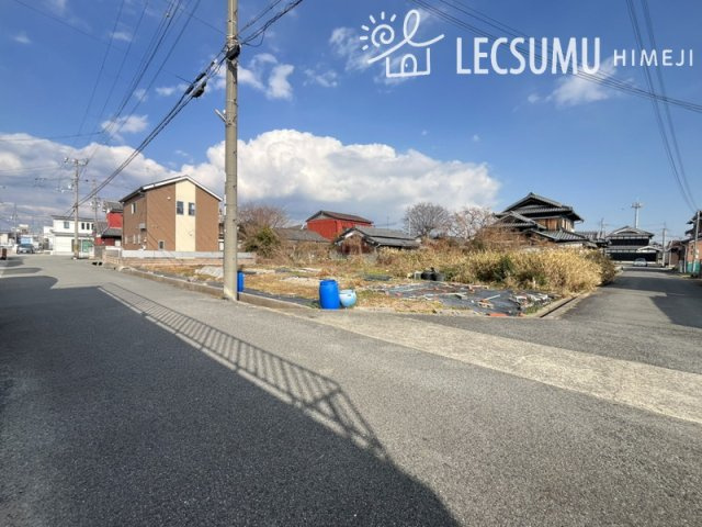 姫路市網干区福井/売土地の前面道路含む現地写真