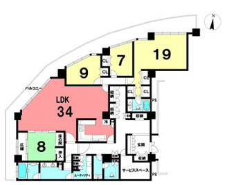 【間取り】 | 【ザ・シーン城北アストロタワー】✨️仲介手数料無料✨️城北小学校・北陵中学校