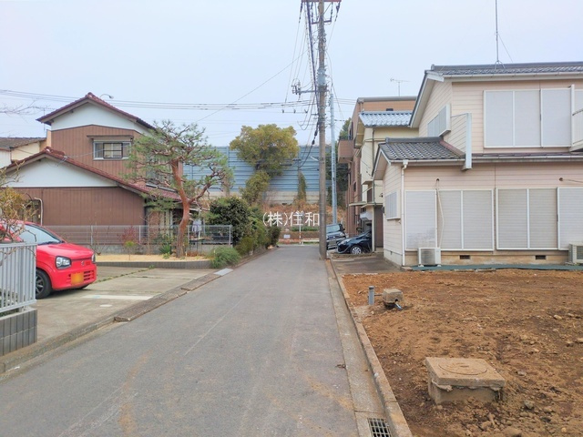 川越市大字今福の新築一戸建の前面道路含む現地写真
